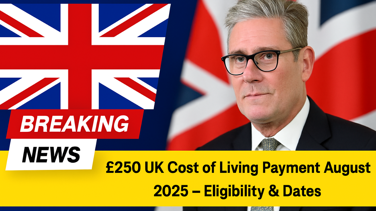 Who Qualifies for the £250 UK Cost of Living Boost in August 2025